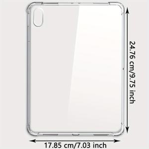 TEMU 아이패드 2022 10세대 10.9인치 실리콘 케이스, 프로 12.9 2018-2022, 에어 13 프로 13' 2024 5세대 6세대 9.7인치, 7세대 8세대 9세대 10.2인치 프로 11 2018-2024 에어 11 2024 에어 5 에어 4 미니 6 5 4 투명한 소프트 케이스, 네 개의 코너가 보호를 제공합니다.