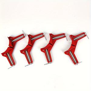 TEMU 4개 세트 + 무료 드릴 비트 포함 직각 클램프, 90도 코너 클램프, 액자 홀더, 유리 홀더, DIY 목공 공구