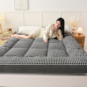 TEMU 1pc 부드럽고 따뜻한 매트리스 탑퍼, 접이식, 바닥, 타타미에 적합, 모든 계절에 사용 가능, 모든 계절에 편안함