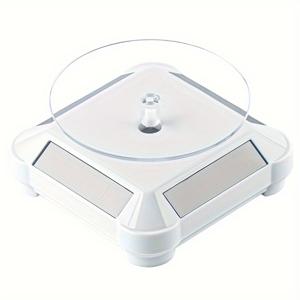 TEMU HOBBYWORKER 360도 회전 디스플레이 스탠드 - 보석, 비즈, 시계용 기본 조각 도구 - 불규칙한 모양, 시뮬레이션 일일 도구 디자인 - 이중 전원 (태양열 및 AA 배터리), 유리, 도자기, 도자기, 구리, 은과 호환 - 배터리 포함되지 않음