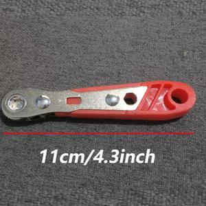 TEMU 1pc 레드 스틸 다기능 스크루드라이버, 래칫, 팔꿈치 렌치, 직각 베인더, 크로스 헤드 세트 - 협소한 공간에 적합, 수동으로 사용할 수 있는 무전지 도구, 배터리가 필요하지 않습니다.