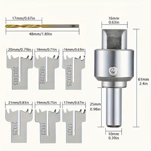 TEMU 16개 목재 링 드릴 비트 세트 - 독특한 목재 링, 보석 및 액세서리 제작을 위한 다용도 다기능 두꺼운 링 메이커 - 내구성을 위한 고품질 목재 제작