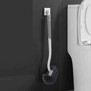 TEMU 벽걸이 변기 브러시 및 홀더 세트 - 세척 브러시 포함 - 재사용 가능, 단단한 강모 플라스틱 손잡이 욕실 액세서리 - 딥 클리닝, 코너 얼룩 제거 - 실외 및 실내 변기에 이상적, 비전기|변기부속품