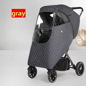 TEMU 아기 유모차용 안전 겨울 두꺼운 비옷 커버, 바람과 먼지로부터 보호하는 풀