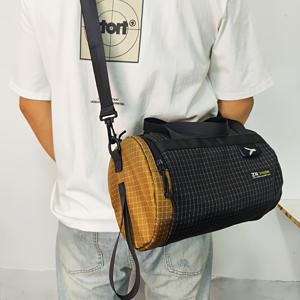 TEMU 남성용 대형 크로스바디 가방, 캐주얼 스포츠 숄더백, 나일론, 조절 가능한 스트랩, 1.5m 길이, 블랙, 손 세탁전용, 피트니스, 여행, 일상적인 통근, 선물용으로 사용 가능합니다.