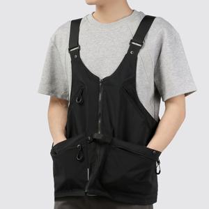 TEMU 트렌디한 아웃도어 캠핑 백, 다기능 사진 낚시 재킷 백, 남녀용 조끼 백 가슴 백|힙색