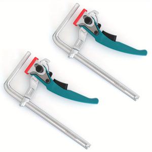 TEMU Allsome 2개 빠른 해제 래칭 테이블 클램프, 160x60mm - 튼튼한 알루미늄 합금, 목공 및 가이드 레일에 이상적