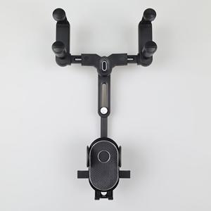 TEMU 자동 호환 회전식 자동차 전화 홀더 - 내비게이션 및 엔터테인먼트를 위한 미러 마운트가 있는 플라스틱 타원형 자동차 크래들 - 차량 액세서리, 배터리 불필요