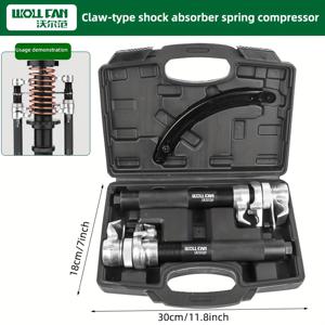 TEMU 수동 충격 흡수기 제거 - 인체공학적 핸들이 장착된 강력한 스프링 압축기, 자동차, 트럭, SUV, 호환, 배터리 불필요, 컴팩트 디자인, 내구성 있는 구조, 자동차 수리, 자동차 공구, 자동차공구, 자동차 공구세트, 공구, 공구세트, 전동사라기