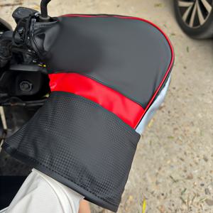 TEMU 스트리트 모터 스쿠터 핸들바 커버, 반사 PU 가죽 방풍 보온 그립 액세서리 전기 자전거, 추운 날씨 보호|전기자전거|전기스쿠터