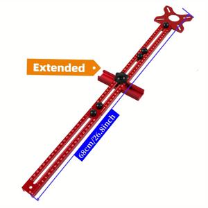 TEMU 다용도 3-in-1 알루미늄 라우터 테이블 지그 - 정밀 원형 절단 및 밀링 도구, 조절 가능한 홈 브래킷, 베이스, 가이드 포함 - DIY 목공에 이상적