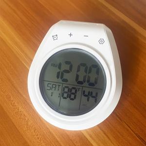 TEMU 대형 LCD 디스플레이가 있는 디지털 욕실 시계, 샤워 타이머 및 온도계, 흡착컵 마운트로 쉬운 설치, 99분 카운트다운 타이머, 섭씨/화씨 온도 표시, 12/24시간 형식, IP4, 샤워, 주방 및 홈 데코에 이상적|시계|타이머