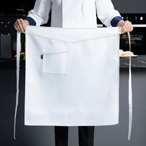TEMU 전문 셰프 앞치마 1개 세트, 남녀 공용 폴리 원단, 대비 스티칭, 조리, 베이킹, 레스토랑, 카페, 주방, 그릴, 바에 사용할 수 있는 조절 가능한 허리 - 튼튼한 폴리에스테르 원단 앞치마