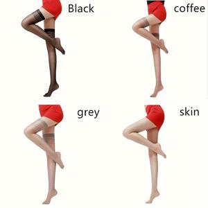 TEMU 4쌍 여성용 우아한 줄무늬 시스루 삭스 - 나일론 란제리 스타킹, 수직 , 화이트 & 블랙, 손세탁/드라이클리닝