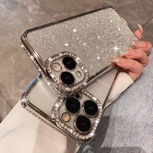 TEMU 실버 엣지 라인스톤 + 글리터 페이퍼, 축제 장식,DIY 공예,반짝이는 디자인,장식 액센트,라인스톤 디테일링,정교한 장인 정신,스타일리시한 악센트,공예 용품,DIY 애호가,패션