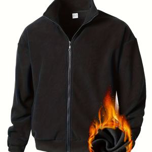 TEMU 남성용 풀 집업 후드 재킷, 풀 집업 앞면 클로저 - /중성 톤 풀 집업 겉옷, 헬스, 하이킹용 풀 집업 후드 코트