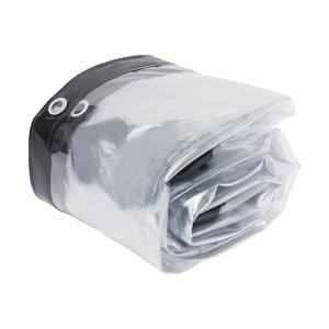 TEMU 2.5*/8*10ft 방수 타포린 - 베란다 스크린, 데크 커버, 파티오 인클로저, 캐노피, 페르골라, 식사 공간, 농업, 조경, 캠핑 및 보관용 - 극한 날씨와 작업 현장에서 사용 가능한 야외 도구, 파티오 커버,캠핑 쉼터,보호 시트,강화된 가장자리,헤비듀티 소재,쉼터 커버,보호용 타프,계약업자,주택 소유자