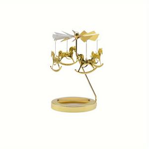 TEMU 황금 촛불 , 창의적인 핫 회전 촛대 풍차, 창의적인 휴일 선물, 크리스마스 홈 , 크리스마스 트리, 작은 요정, 메리고라운드, 유니콘, 날아다니는 눈송이, 크리스마스 엘크, 발렌타인데이/크리스마스/어머니날 선물