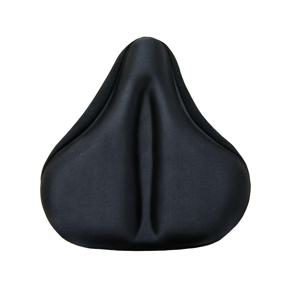 TEMU 울트라-편안한 와이드 & 두꺼운 자전거 시트 쿠션 - 튼튼한 폴리에스테르, 산악 & 전기 자전거에 완벽, 야외 사이클링 액세서리, 블랙|전기자전거