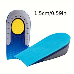 TEMU 발뒤꿈치 스퍼 & 발패드용 소프트 힐 쿠션 1쌍 - 인체공학적 아치 지지, 충격 흡수 쿠션, 통기성 디자인과 질감 그립, 하루 종일 착용 가능, 편안한 신발, 유연한 발뒤꿈치 쿠션, 내구성 있는 발뒤꿈치 쿠션