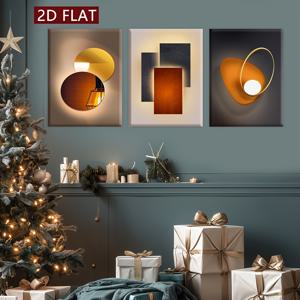 TEMU 【2D 평면】3개 세트 나무 프레임 캔버스, 추상 포스터, 판타지 장식, 모던 아트, 친구와 가족을 위한 완벽한 선물, 홈 데코, 거실 및 침실 벽걸이, 사무실용 HD 8K 무취 방수 액자 그림