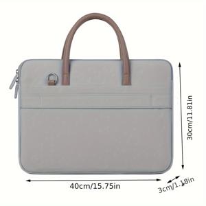 TEMU 13/14/15인치 노트북 브리프케이스 - 가볍고 내구성 있는 컴퓨터 가방, 조절 가능한 스트랩, 지퍼 클로저, 13/14/15인치 노트북 호환, 프로페셔널 디자인, 사무실, 출퇴근, 대학, 여행용 노트북 캐리어|노트북가방