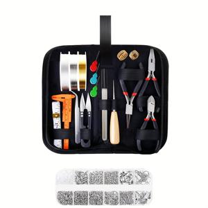 TEMU 비즈 장식용 DIY 주얼리 만들기 도구 세트, 주얼리 실 및 주얼리 수리 및 비즈 실 도구 키트