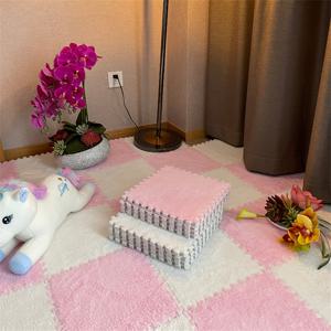 TEMU 10개, 거실 침실용 매트와 플러시 스플라이싱 매트가 포함된 두꺼운 방음패드, 11.8*11.8 인치 홈퍼즐 매트, 거실용 카펫, 초대형 바닥 매트, 에어리아 러그, 큰 사이즈의 거실용 러그, 침실용 바닥 매트