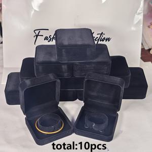 TEMU 10개 벨벳 팔찌 상자 패션 주얼리 보관 케이스 고급 우아한 선물용 비즈 목걸이 박스