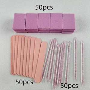 TEMU 150개 일회용 네일 세트, 미니 네일 파일, 버퍼 패드 및 스틱, 보석 연마용, 수동 작동, 전원 필요 없음 DIY 보석 연마 및 버퍼링|매니큐어