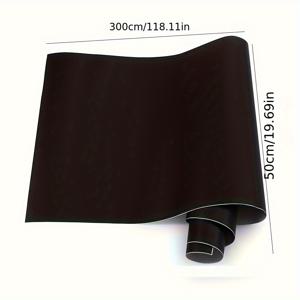 TEMU 검정 매트 비닐 랩 롤 - PVC 자가 접착 자동차 필름, 차량 바디, , 인테리어 대시보드, 가구, 랩탑 DIY 데칼, 방수, 긁힘 방지, 통기성 - 1 롤|시트지