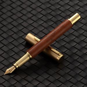 TEMU 화실라이 럭셔리 우드 만년필 - 0.5mm 금도금 닙, 스냅 캡 & 포켓 클립, 장미목/샌달우드/화이트 오크/월넛 필기구, 캘리그라피, 저널링, 비즈니스용 - 작가 & 펜 컬렉터를 위한 우아한 선물|캘리그라피