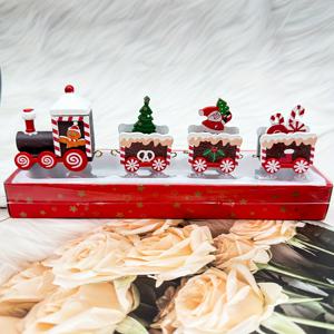 TEMU 1개 목재 크리스마스 기차 장식 - 산타, , 축제용 차량이 있는 클래식 테이블탑 장식 - 집이나 사무실을 위한 완벽한 크리스마스 선물, 크리스마스 장식