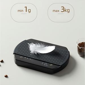 TEMU 1개 홈 디지털 주방 저울, 타이머 기능이 있는 핸드브루 커피 스케일, 베이킹 계량용 지능형 전자 저울, 주방 도구 저울