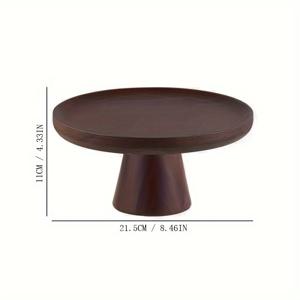 TEMU 나무 케이크 스탠드와 유리 돔 - 디저트, 무스, 컵케이크 등을 위한 다용도 디스플레이 - 가정, 주방, 레스토랑용 고품질 서빙 플래터