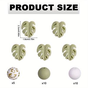 TEMU 30/64개 실리콘 비즈 세트, DIY 주얼리 만들기용 - 펜, 목걸이, 키체인 제작에 적합한 포커스 비즈 - 공예 선물 키트 비즈, 스페이서 비즈