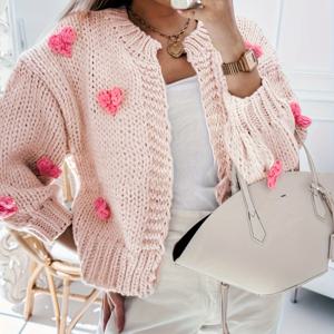 TEMU 여성용 우아한 긴팔 가디건 - 부드러운 파스텔 단색 스웨터, 버튼 앞면, 라운드넥, 가을/겨울 캐주얼 & 포멀 의상 레이어링, 가디건 스웨터, 겨울 의류, 클래식 니트, 스타일리시 니트, 오피스룩, 가디건 여성, 여성 가디건, 가디건 가을