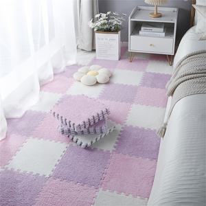 TEMU 36개, 풀 타운 퍼즐 플레이 매트 창의적인 직소형 인터로킹 매트 단색 사각형 이불받이용 거실 매트 11.8*11.8 인치, 룸디바이더, 홈데코, 모던한 매트, 매트, 세척하기 쉬움, 패브릭, 모듈러링 바닥재, 인터로킹 타일, 인테리어 , 놀이방, 쇼핑몰/사무실/공장/창고에 적합