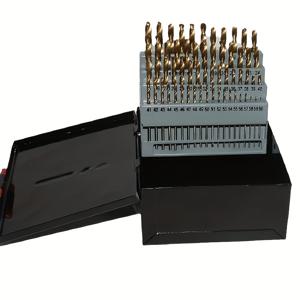 TEMU 60개 드릴 비트 세트 - 고속 강철, 금속, 주철 및 목재용 디자인 - 135° 분할 포인트 비트 포함, 와이어 게이지 #1부터 #60까지 내구성 있는 금속 보관 케이스