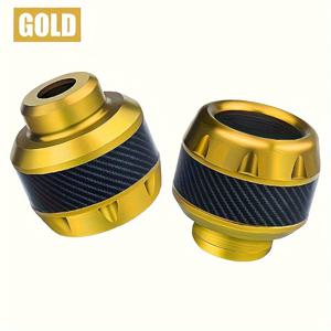 TEMU 2개 세트 범용 알루미늄 합금 낙하 방지 프론트 포크 컵 슬라이더, 고품질 안전 액세서리, 내구성 있는 보호 장치, 세련된 부품, 가벼운 구조, 정밀 공학, 충돌 방지 바, 낙하 방지, 출퇴근 안전, 소유자용, 액세서리, 부품 및 액세서리,모토크로스 액세서리