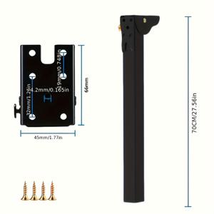 TEMU RV 및 침대 차량용 접이식 테이블 다리 1개 - 내구성 있는 합금, 간편 보관 가능|간이침대