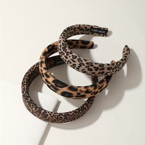 TEMU 3개의 우아한 프린트 헤드밴드, 여성을 위한 캐주얼 패션 헤어 액세서리, 아모르텍 소재, 데일리 웨어, 목욕, 메이크업 스타일링에 다재다능