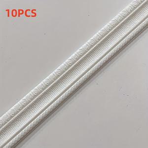 TEMU 10개 롤 천장 장식 스트립 방수 벽 스티커 발판 벽지 홈 데코 벽 테두리 스커트