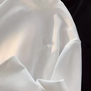 TEMU 2개 남아용 포근한 플리스 안감 긴팔 터틀넥 티셔츠 - 단색, 신축성 있고 겨울용 따뜻함