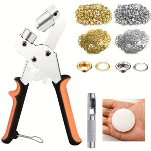 TEMU 200개 10mm 아이렛이 포함된 완벽한 아이렛 펀치 키트 - DIY 타프, 패브릭, 인조 가죽 공예 및 수리용 다용도 그로멧 세트