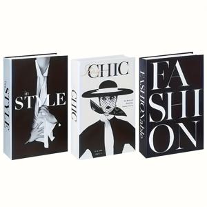 TEMU 3pcs 노르딕 스타일 책 장식 세트 - 실용적인 시뮬레이션 책 장식, 실내 커피 테이블 책상용 잡지 소프트 장식, 가정 및 사무실용