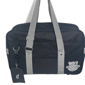 TEMU 여성용 숄더 백가님 테마 옥스포드 천 숄더백, 프레피 스타일 단색 자수, 안감, 노트북 수납 공간, 조절 가능한 스트랩, 지퍼 잠금, 페르소나 5 스타일 일본 고등학교 JK 유니폼 통근용 백팩