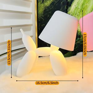 TEMU 창의적이고 로맨틱한 풍선 강아지 테이블 램프, 터치 스위치, 삼색 무한 디밍, 배터리 구동, 소시지 강아지 분위기 조명 - 호텔 파티, 데이 선물, 생일 선물, 홈 데코 조명에 완벽, 선물용 램프,파티 조명 액세서리,장식용 은행 램프,풍선 강아지 램프,아르데코 스타일,풍선 조형물 디자인,내구성 있는 장식 조각,무선 작동,선물 구매자|식탁조명