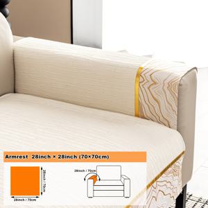 TEMU 1pc의 Bark Flower 패치워크 유럽 스타일 금장식 와이드 소파 쿠션, 두꺼운 셀리 소파 프로텍터, 현대적인 미끄럼 방지 소파 커버 담요, 모든 계절에 적합한 가구 보호 커버, 애완 동물 친화적인 소파 커버, 거실, 침실, 사무실 홈 데코에 이상적입니다.