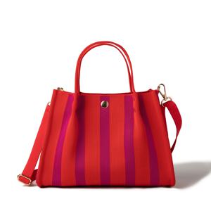 TEMU 여성용 우아한 레드 & 퍼플 니트 토트백 조절 가능한 크로스바디/숄더 스트랩(-67cm) - 파티, 데이트, 업무 및 여행용 소형 핸드백, 내구성 있는 폴리에스터, 스냅 클로저, 컴팩트 26x18.5x9cm, 다용도 일상 및 특별한 날 가방, 여성용 지갑, 트렌디한 여성용 가방